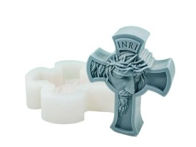 Molde silicona cruz con cristo